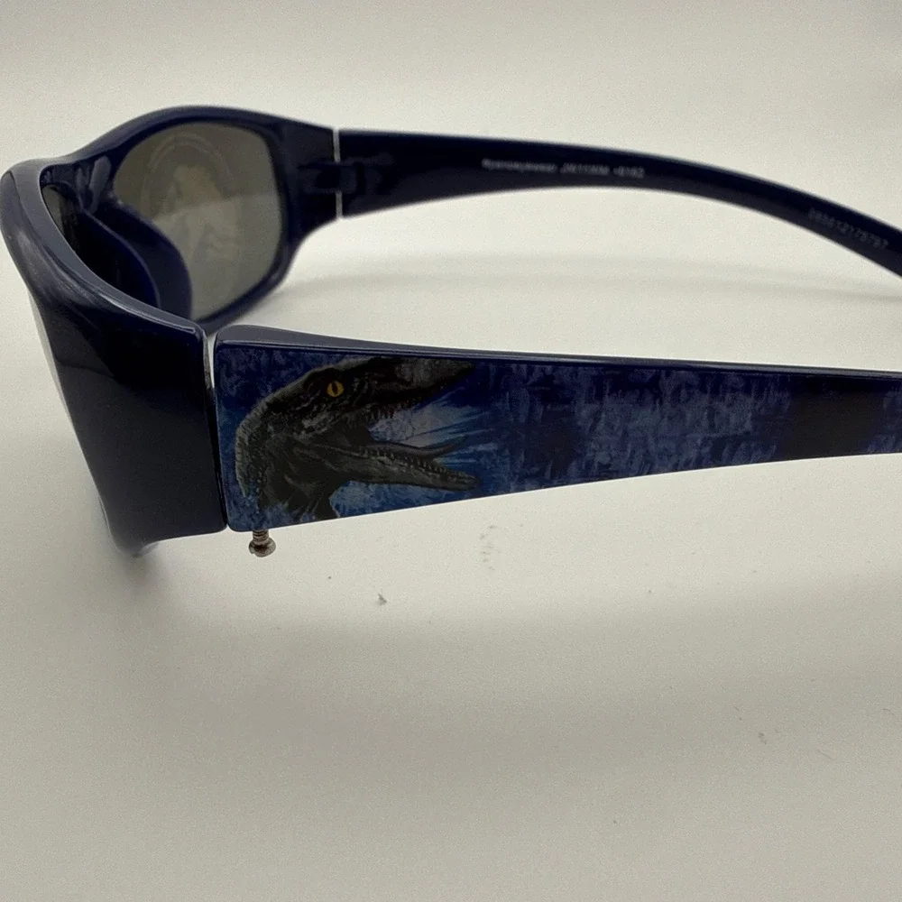 Jurassic World Kids Sunglasses - Blue Dinosaurs Mirror  Wrapped Universal Studio